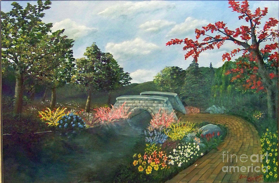 900x592 Bridge By Yellow Brick Road Painting By Eric Ovelgone - Yellow Brick Road Painting