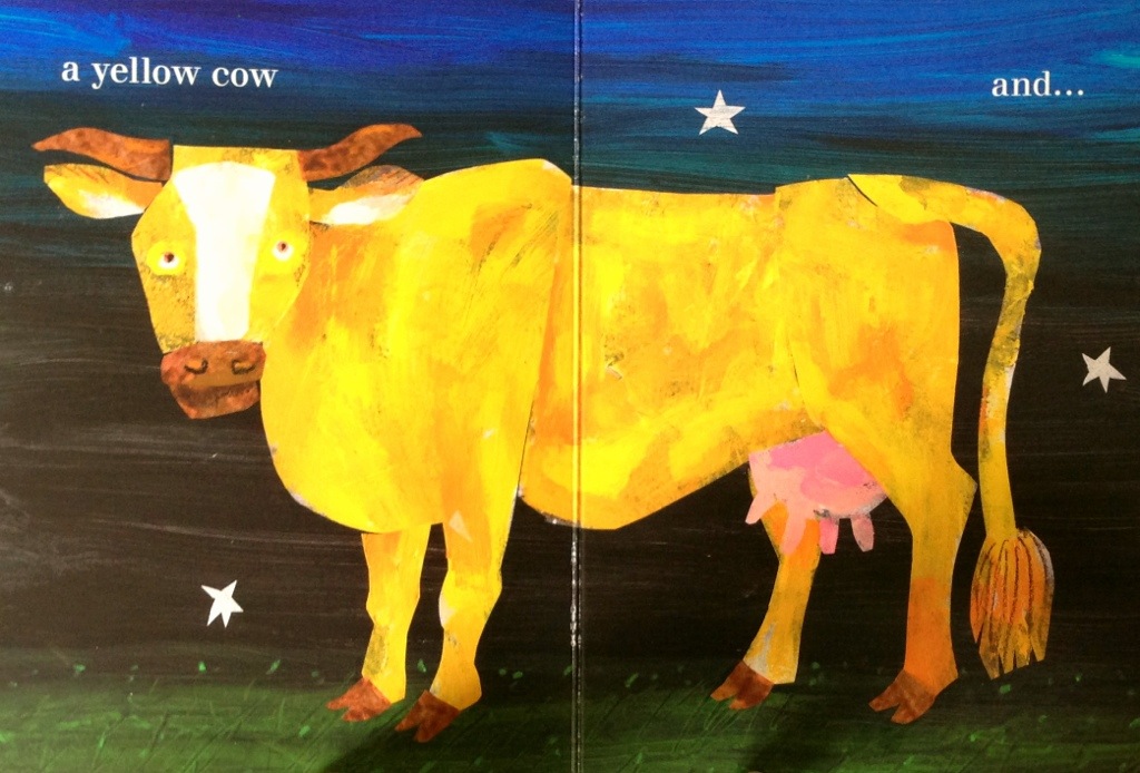 1024x694 The Artist Who Painted A Blue Horse By Eric Carle Picture This Book - Yellow Cow Painting