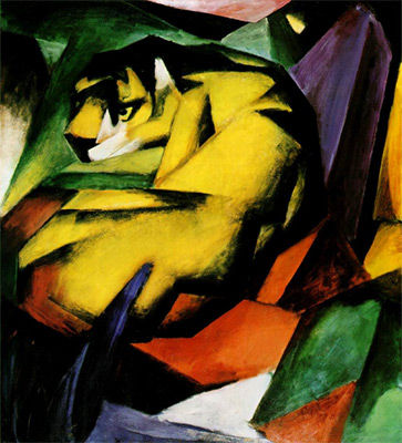 363x400 Franz Marc's Life And Legacy Theartstory - Yellow Cow Painting