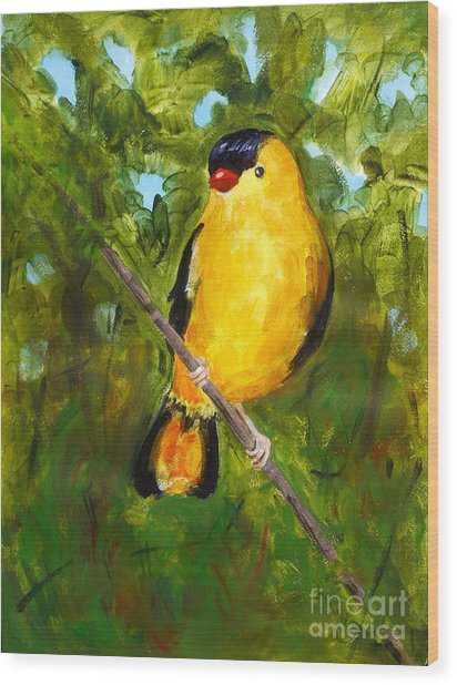 412x618 Yellow Finch Painting By Valerie Lynch - Yellow Finch Painting