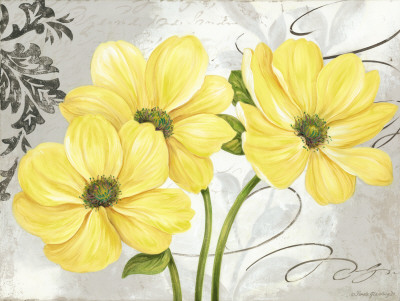400x301 Stylish Flower Paintings By Pamela Gladding - Yellow Flower Painting