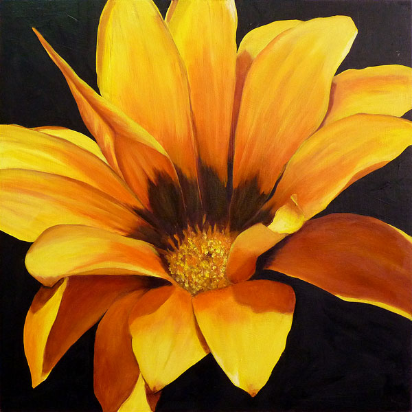 600x600 Yellow Flower Painting - Yellow Flower Painting