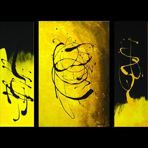 500x500 Painting - Yellow Painting