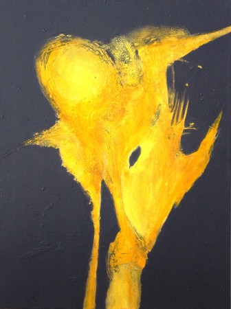 336x450 Abstract Paintings - Yellow Painting