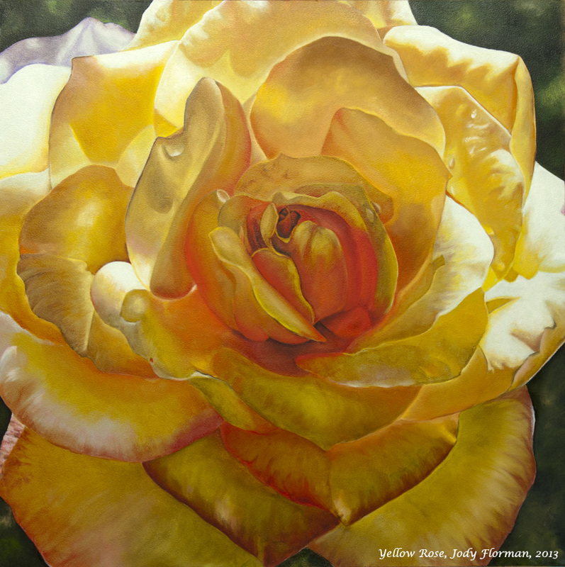 Yellow Rose Oil Painting at PaintingValley.com | Explore collection of ...