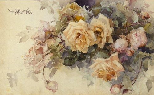 500x308 Floral Oil Painting Gallery - Yellow Rose Oil Painting
