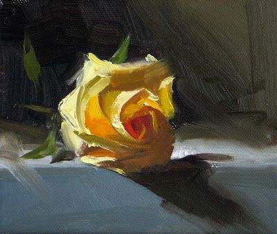 400x338 Yellow Roses Oil Painting Yellow Rose - Yellow Rose Oil Painting
