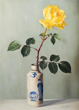 Yellow Rose Oil Painting At Paintingvalley Com Explore