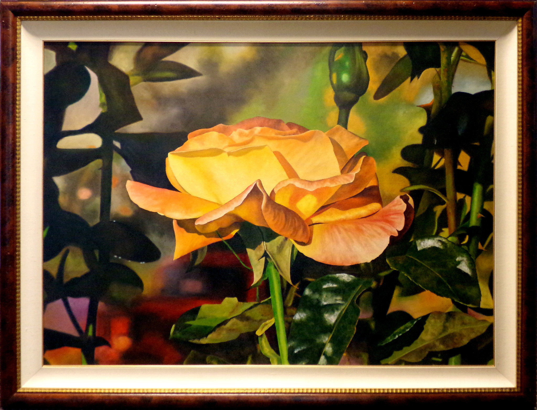 2048x1566 Walt Johnston Yellow Rose Large Signed Original Oil Painting - Yellow Rose Painting