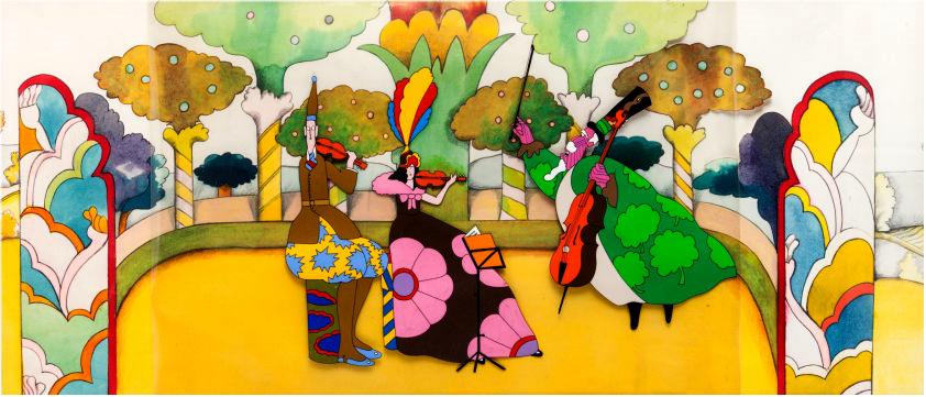 842x361 Yellow Sub Artwork - Yellow Submarine Painting