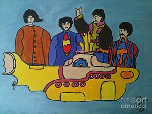 300x225 Yellow Submarine Paintings Fine Art America - Yellow Submarine Painting