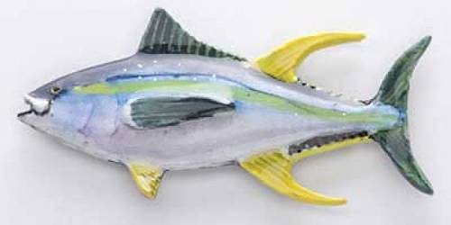 500x250 Yellowfin Tuna Painted Metal Lapel Pin - Yellowfin Tuna Painting