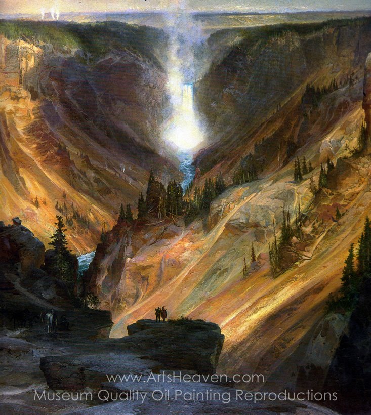 733x820 Reproduction Painting Thomas Moran Grand Canyon - Yellowstone Painting