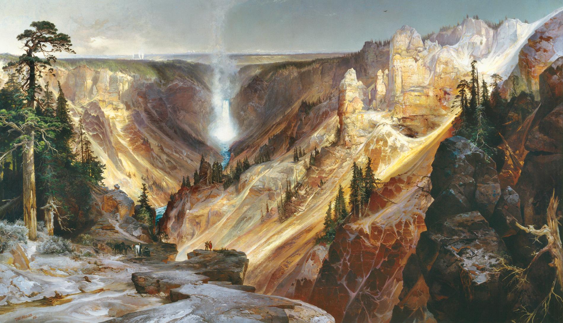 1900x1093 We Have A Painter To Thank For Yellowstone - Yellowstone Painting