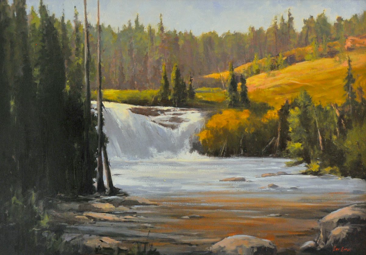1200x837 Bev Boren Art And Photography Painting From Yellowstone - Yellowstone Painting