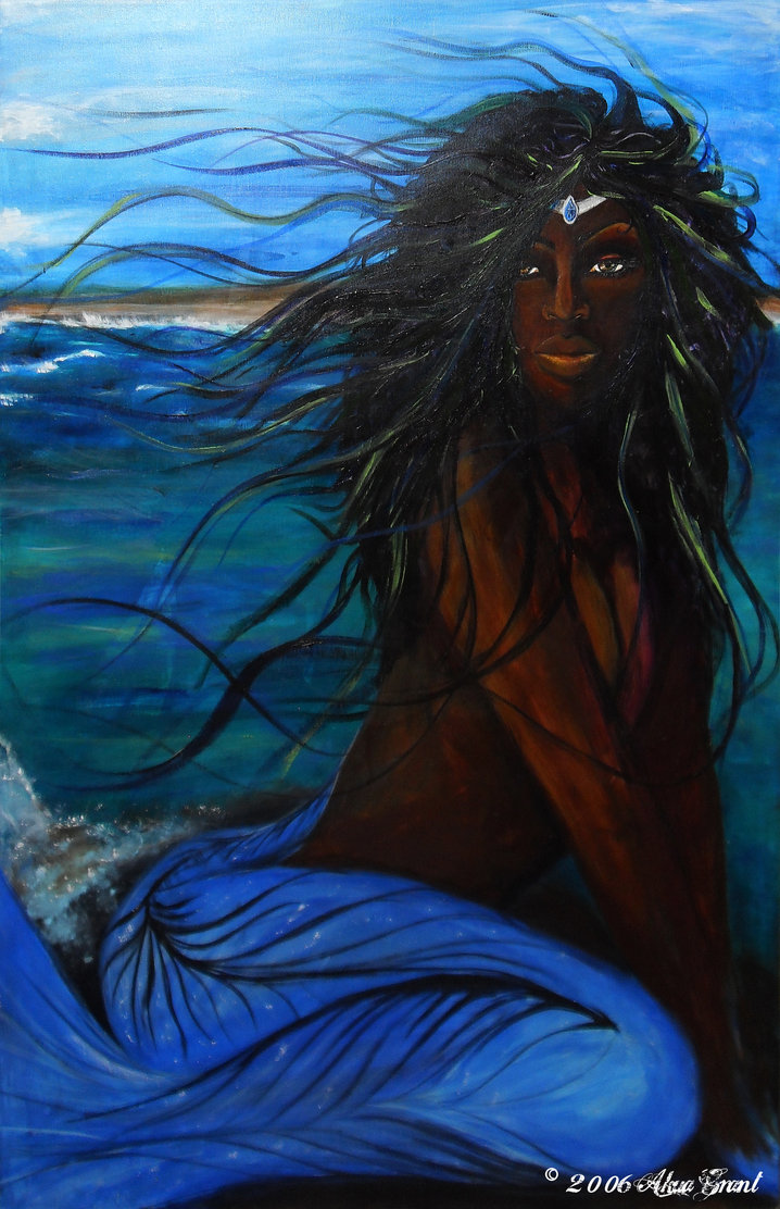 718x1112 Universal Mother Yemaya By Nezgraph - Yemaya Painting