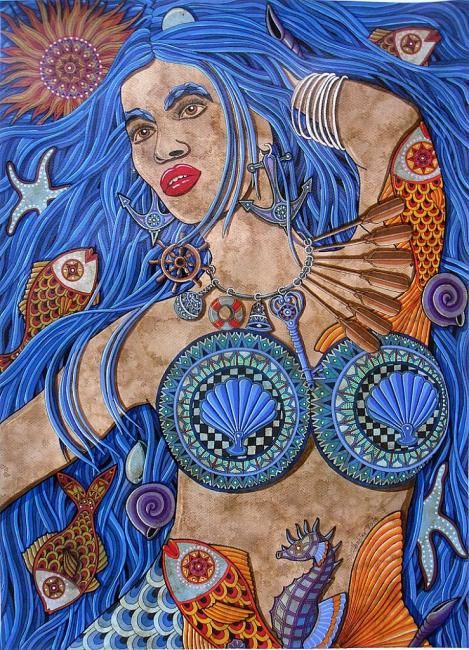 469x650 Yemaya (Herblan) - Yemaya Painting