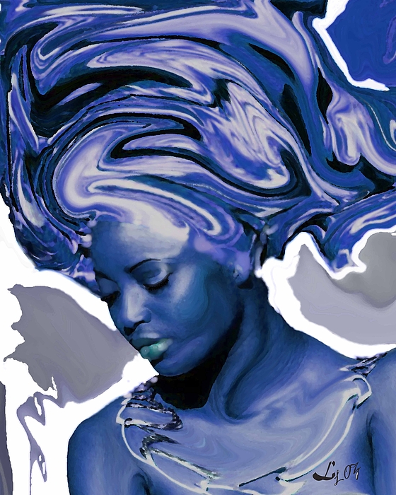 560x700 Yemaya Okute Painting By Liz Loz - Yemaya Painting