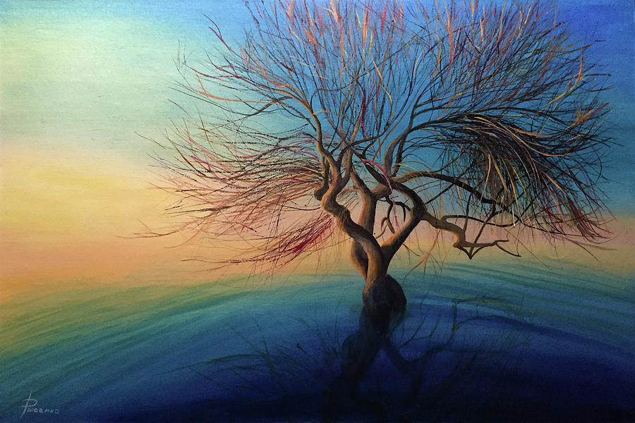 900x600 Yggdrasil Original Oil Painting Canvas On Hardboard. Painting By - Yggdrasil Painting