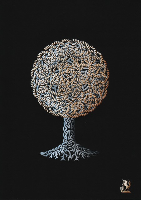 452x640 Hubert Cance - Yggdrasil Painting