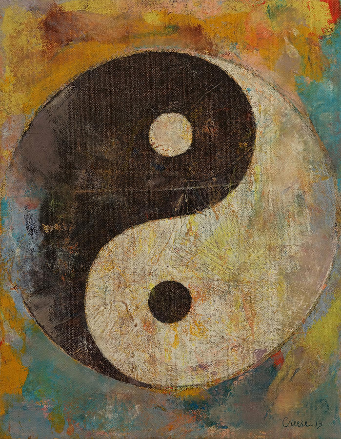 699x900 Yin Yang Painting By Michael Creese - Yin And Yang Painting