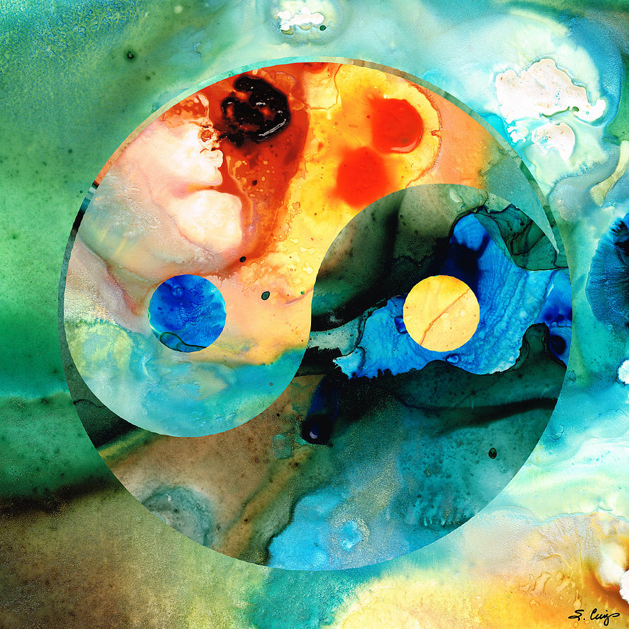 900x900 Earth Balance - Yin And Yang Painting
