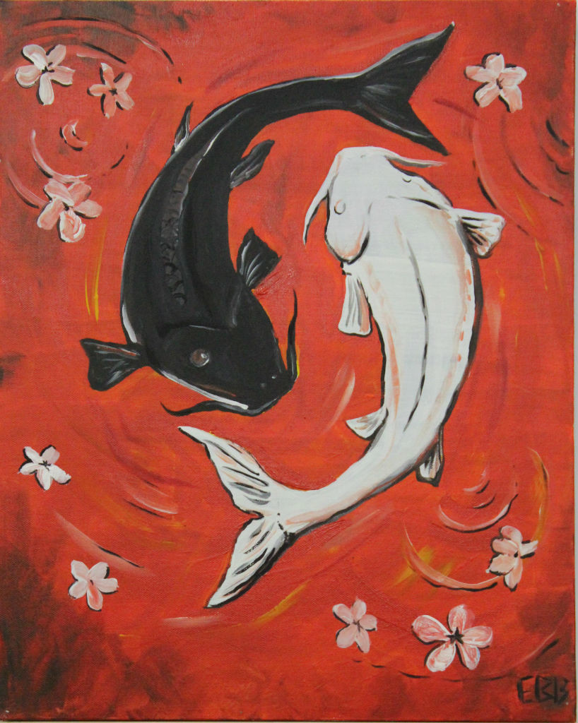818x1024 Koi Create It - Yin Yang Fish Painting