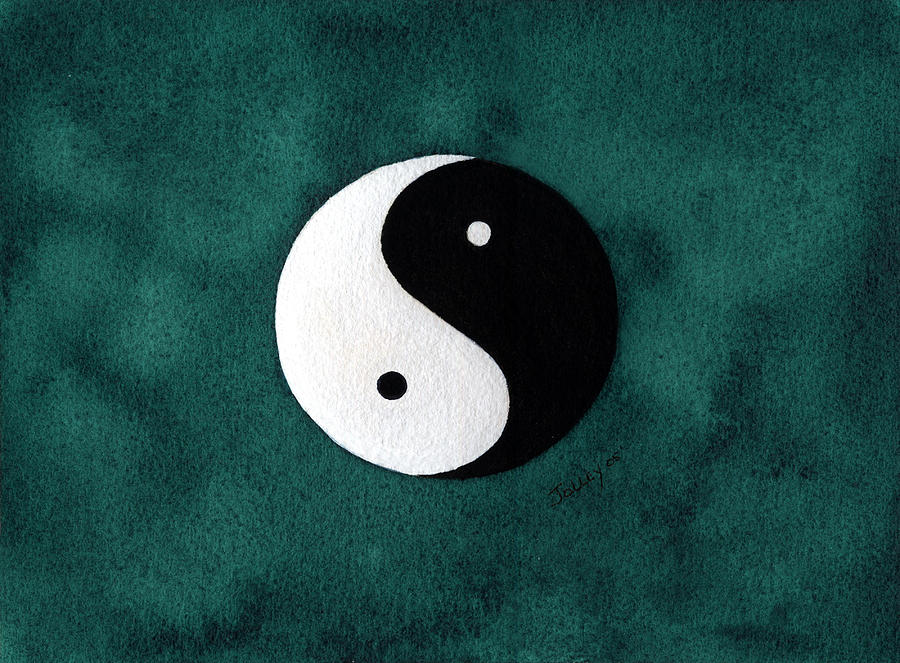 900x663 Yin Yang Painting By Stephanie Jolley - Yin Yang Painting