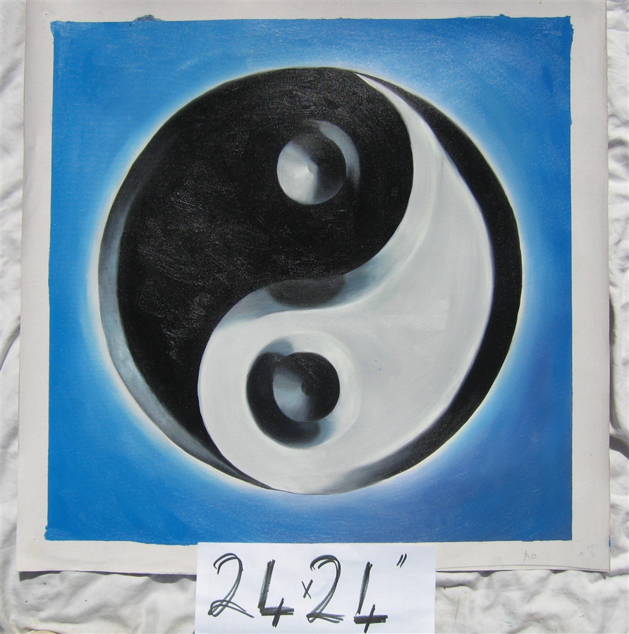 892x900 Yin Yang Oil Painting - Ying Yang Painting