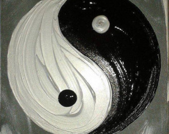 340x270 Yin Yang Painting Etsy - Ying Yang Painting