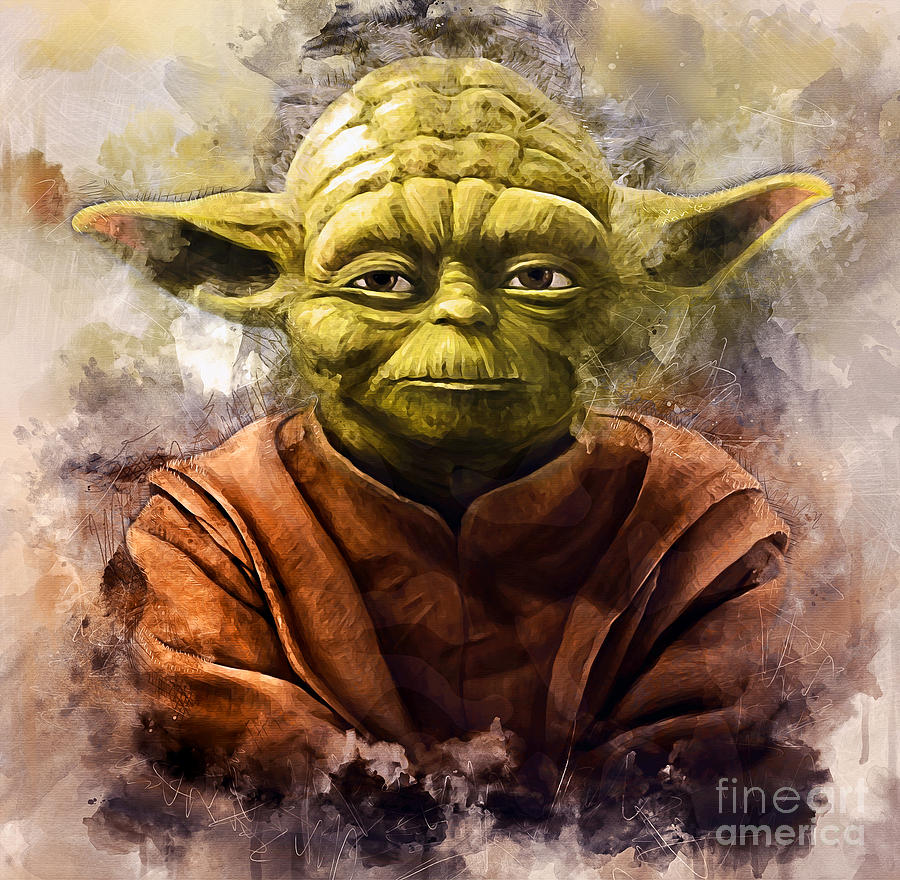 900x880 Yoda Art Painting By Ian Mitchell - Yoda Painting