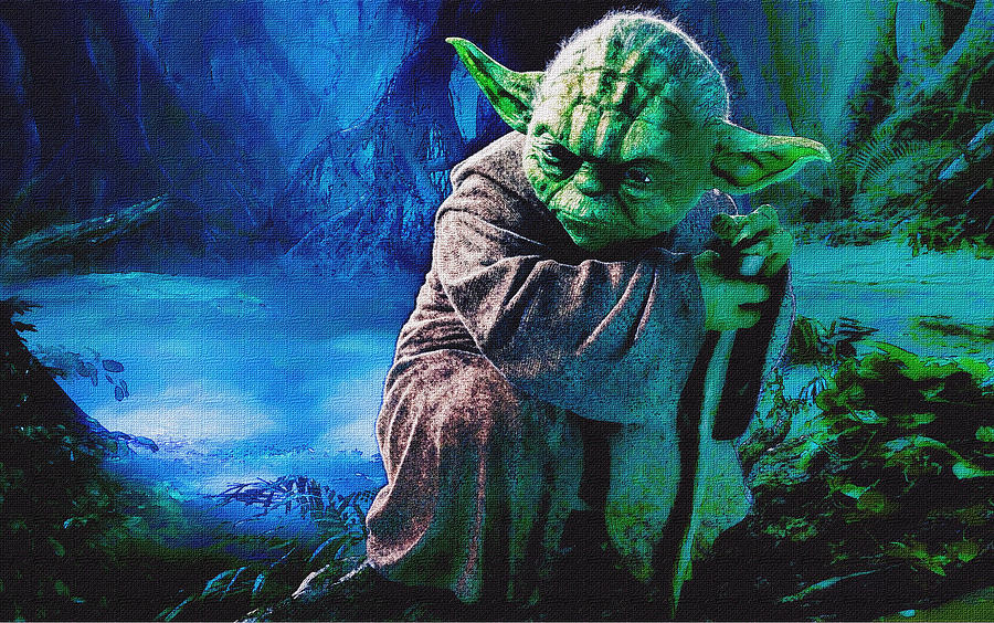 900x564 Yoda Jedi - Yoda Painting