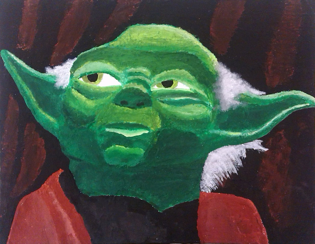 1015x787 Yoda Painting By Deanreaver - Yoda Painting