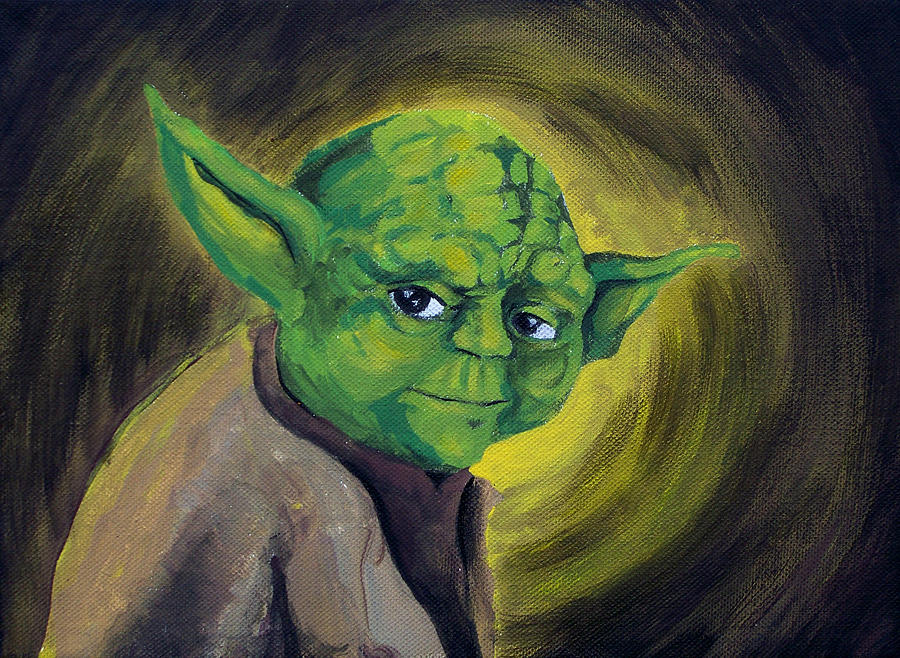 900x658 Yoda Painting By Jack Irons - Yoda Painting