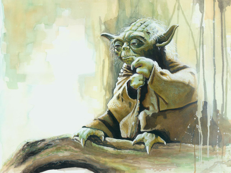900x675 Yoda By Brianrood - Yoda Painting