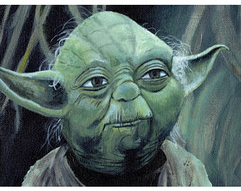 340x270 Yoda Painting Etsy - Yoda Painting