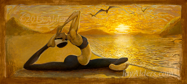 600x269 Painting Gallery Of Contemporary Artist Jay Alders - Yoga And Painting