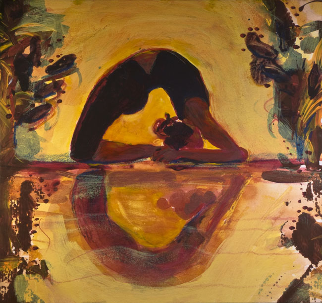 650x610 The Yoga Paintings Of Jan Hyde Hydegallery - Yoga And Painting
