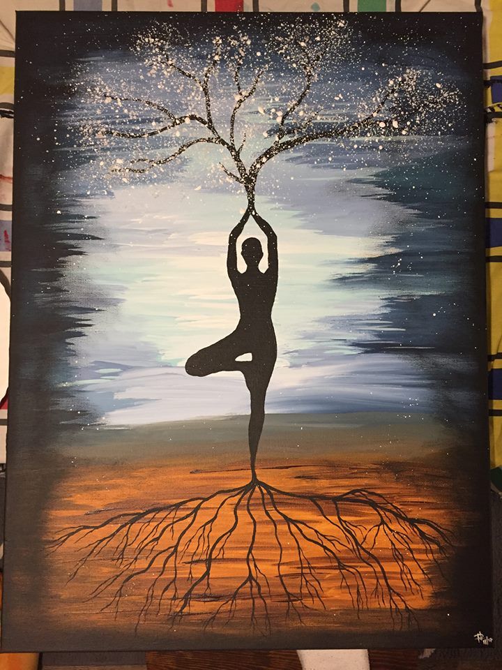 720x960 Just Finished Painting This For My Friends In Home Yoga Studio - Yoga And Painting