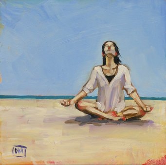 341x339 Love This! Yoga Pose Paintings - Yoga And Painting