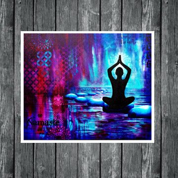 360x360 Namaste (Print) - Yoga Painting