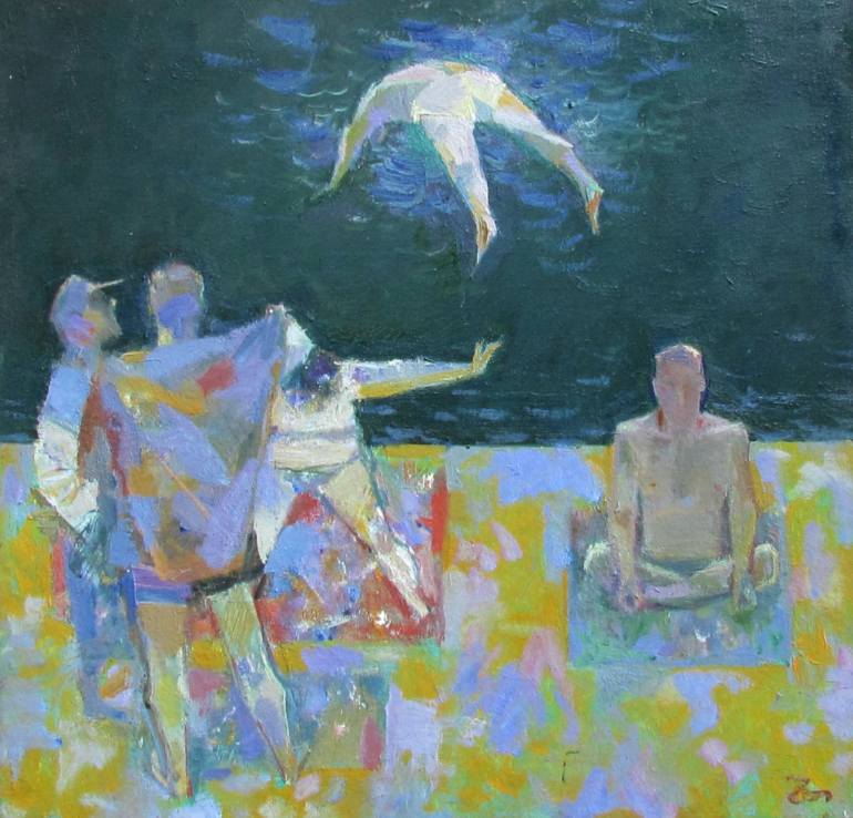 770x738 Saatchi Art Yoga Painting By Teimuraz Gagnidze - Yoga Painting