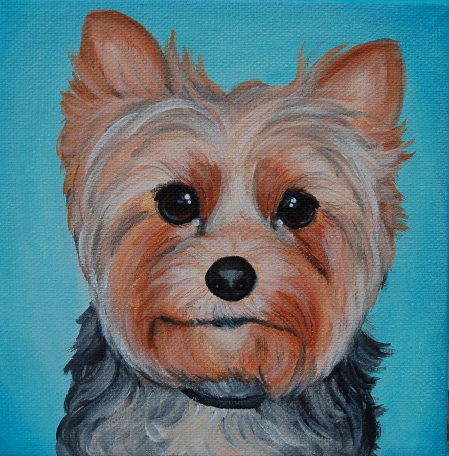 Yorkie Painting at Explore collection of Yorkie