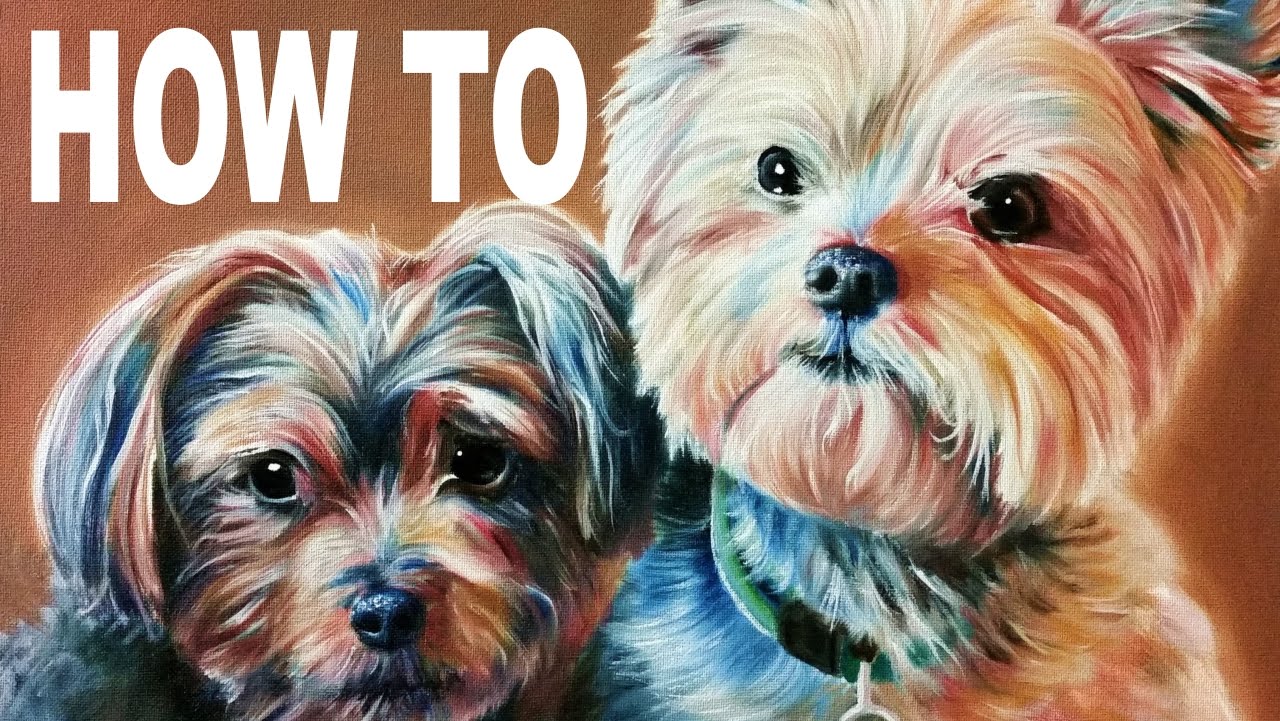1280x721 Painting Yorkie Dogs Tutorial - Yorkie Painting