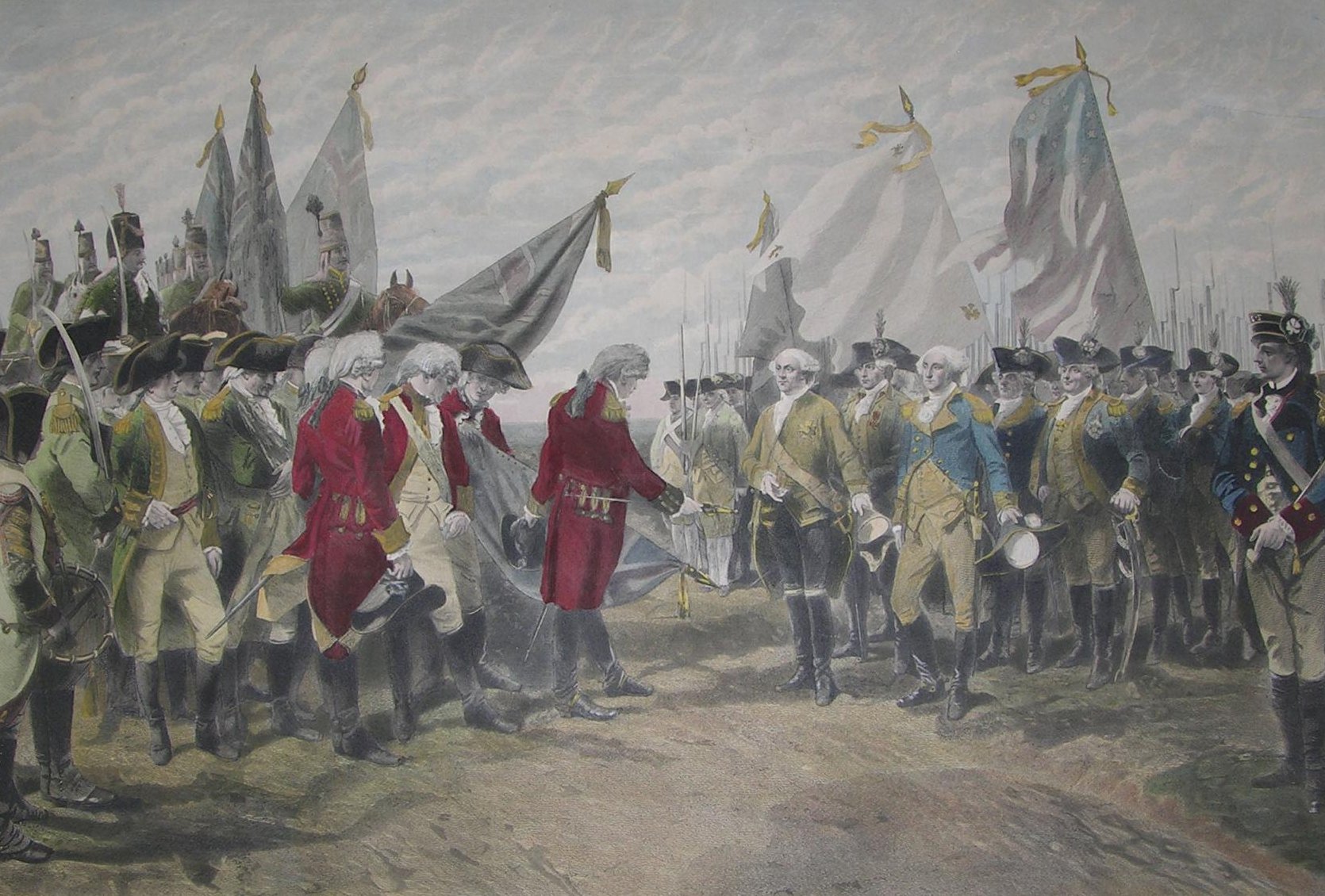 1670x1130 Surrender Of General Cornwallis - Yorktown Painting