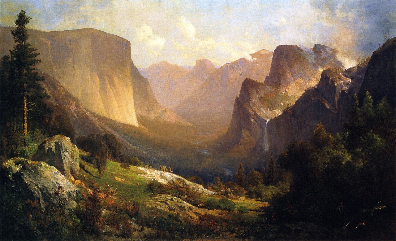 1280x778 View Of Yosemite Valley Painting Thomas Hill Oil Paintings - Yosemite Painting