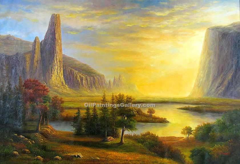 841x574 Yosemite National Park 40 By Albert Bierstadt (Painting Id La - Yosemite Painting