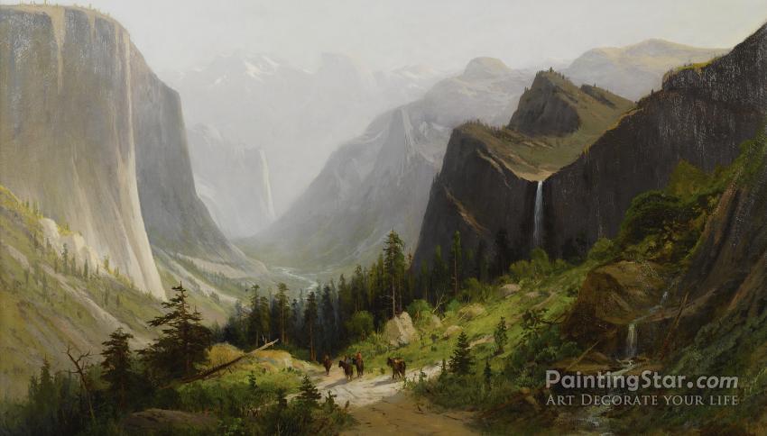 850x484 Yosemite Valley, California From Artist's Point Artwork By - Yosemite Painting