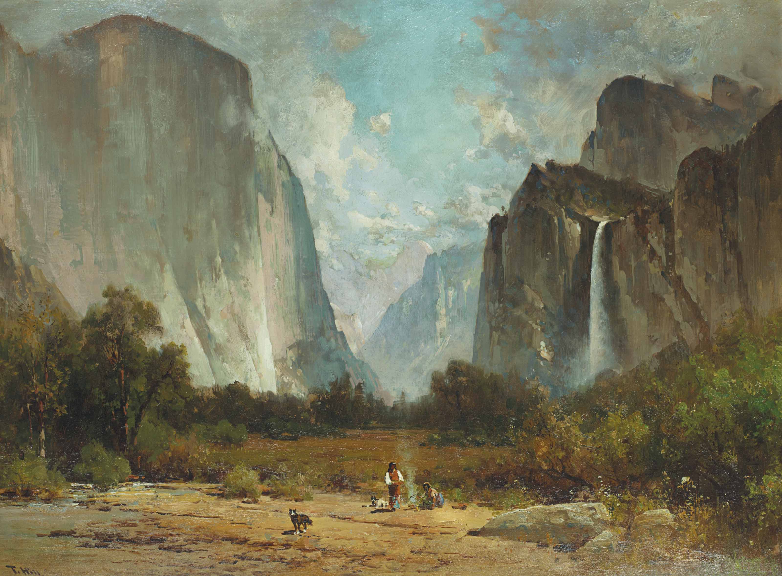3200x2356 Thomas Hill (1829 1908), Yosemite Valley Christie's Thomas Hill - Yosemite Valley Painting