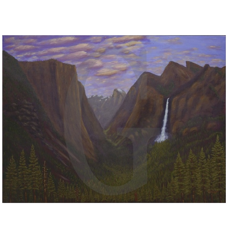800x800 William Lee Golden Painting Yosemite Valley - Yosemite Valley Painting